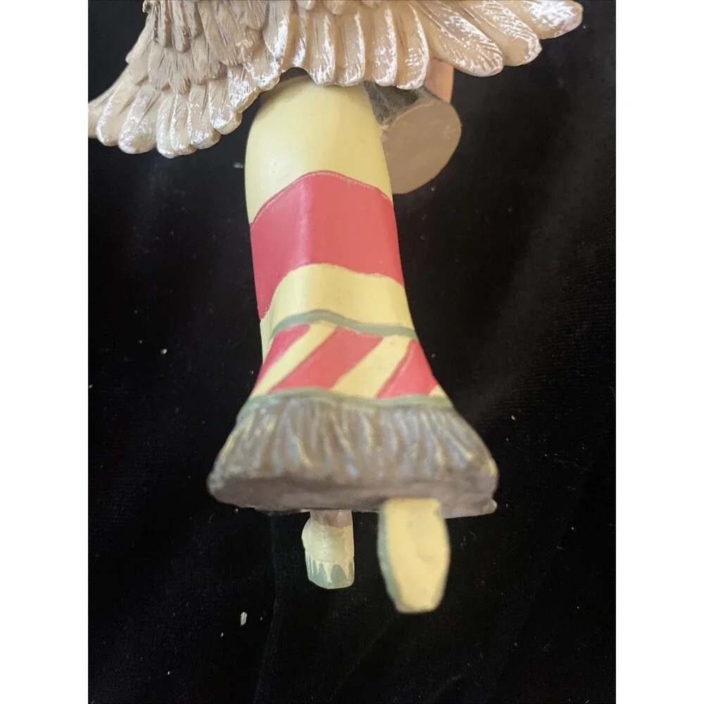 Native American Angel Ornament Pocahontas Sacagawea Christmas Drum Figurine